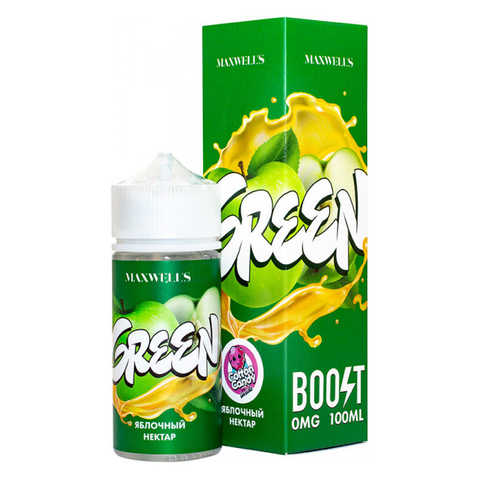 Жидкость MAXWELLS 0% 100 ml Green - Яблочный нектар