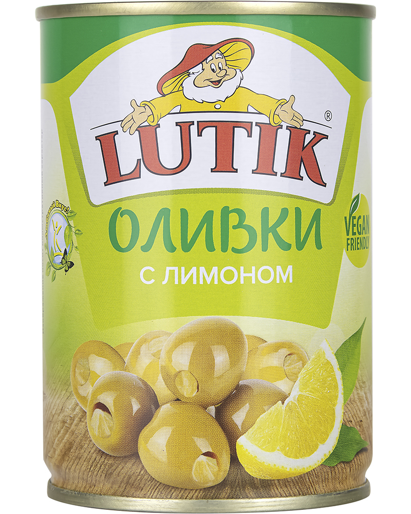 Оливки Lutik с лимоном, 280 гр.