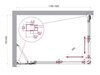 BelBagno Luce LUCE-AH-21-110/90-P-CR Душевой уголок, 110x90, цвет: хром