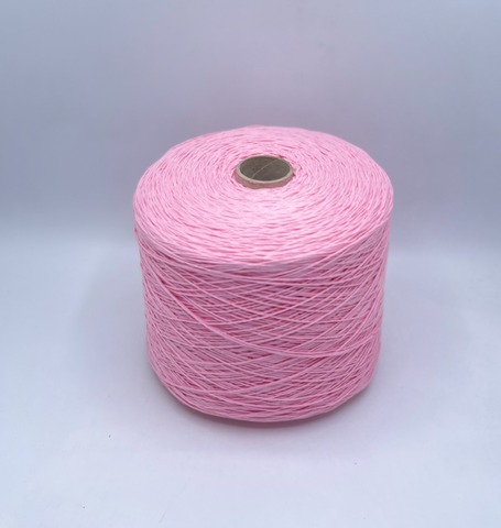 Бобинная пряжа (пр.Италия), art.Cotone, 350м/100 гр. 100%Хлопок, цвет-Бабл-гам , арт.34824