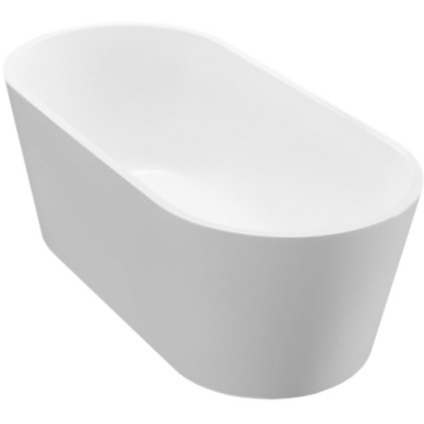 BelBagno BB71-1500 Отдельностоящая акриловая ванна в комплекте со сливом-переливом, 150x75, цвет: белый