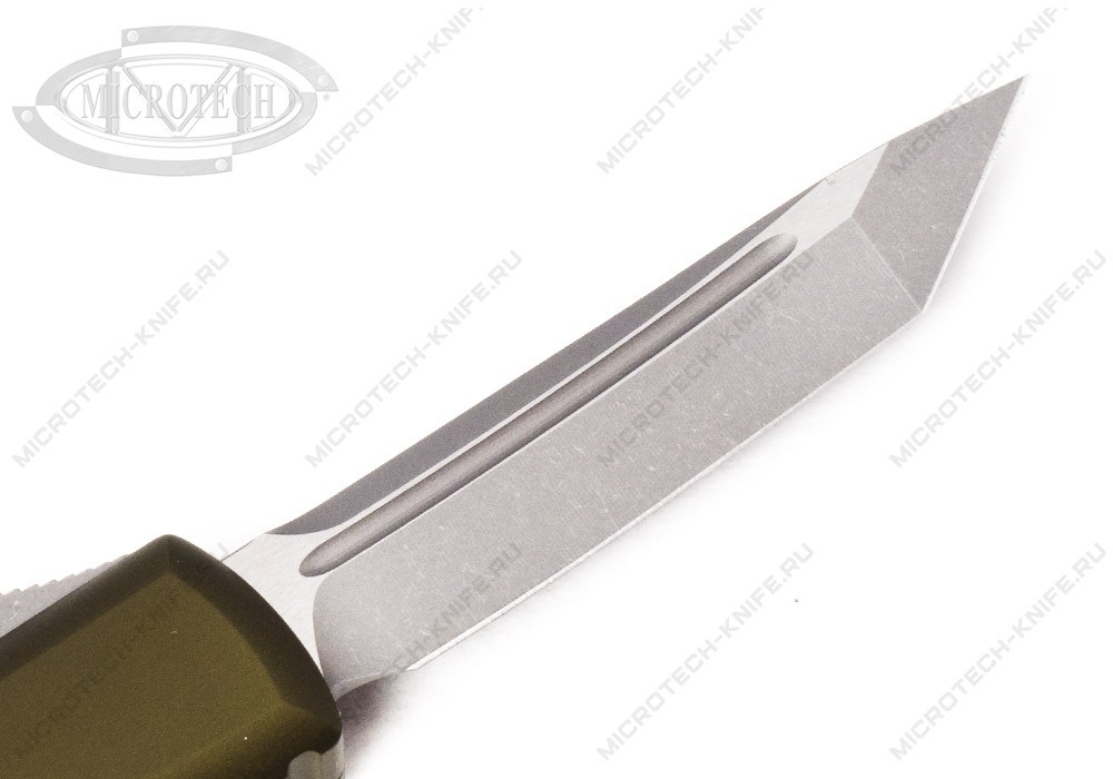 Нож Microtech UTX-85 233-10APOD Tanto Green Stonewash