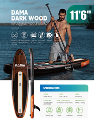 Сапборд DAMA Dark Wood 11,6 ( размер 350*86*15см )