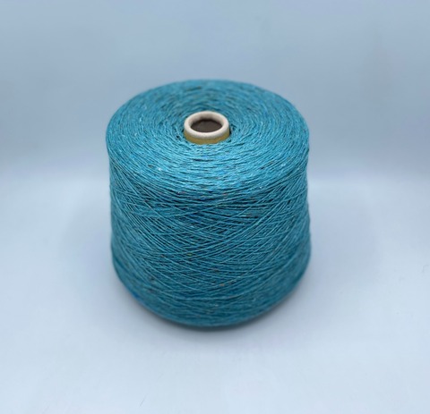 Filcom, Alba tweed plus 3/15 500м. 50%Кашемир 35%Шелк 15%Меринос, Бирюзовый,твидовый. 37138