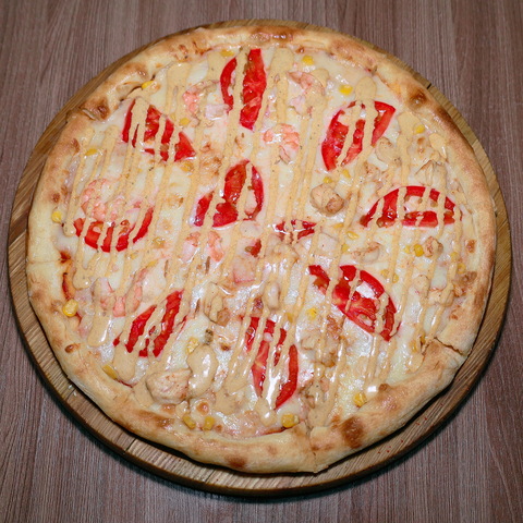Креветка и цыпленок карри (25см)