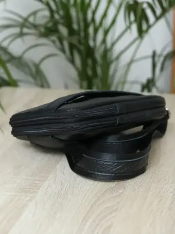 Сумка барсетка кожаная через плечо