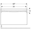 Geberit Renova Plan 869502000 Тумба под раковину, 98.8x58.5x47.3см, Вяз / Ламинированное покрытие