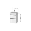 Duravit D-Neo DE437001616 Тумбочка подвесная, 625x484x442, 1 ящик, цвет: Black Oak