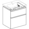 Geberit Smyle Square 500.229.01.1+500.352.JR.1 Раковина 60х48 см+ Шкафчик под раковину 60 см, высота 61.7 см, цвет "пекан"