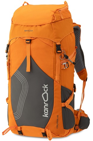 Картинка рюкзак туристический Kanrock Cruiser 45 Tangerine Orange - 1