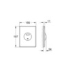 GROHE Skate 38862SH0 Клавиша смыва для унитаза