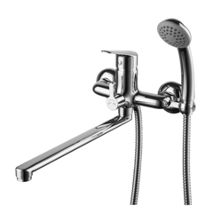 Lemark LM6551C Смеситель универсальный с душевым гарнитуром, хром фото