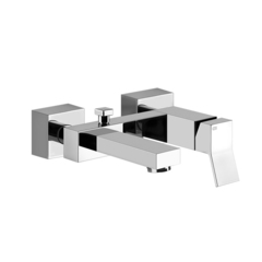 Gessi Rettangolo K 53013#031 Смеситель для ванны наружный, с автоматическим переключателем ванна/душ, цвет: хром фото