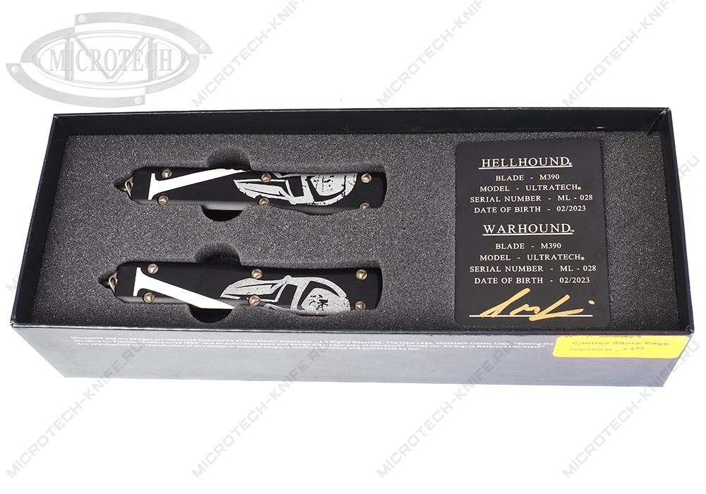 Сет Microtech Set 119-13SETMLS Ultratech Hellhound & Warhound Molon Labe