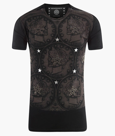 The Saints Sinphony | Футболка мужская LIBERTY OR DEATH GREY TS2760 перед