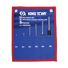 KING TONY (1006PRN) Набор выколоток, чехол из теторона, 6 предметов