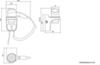 Nofer HOTELline 02012.W Фен настенный белый с розеткой 1800-2200 W