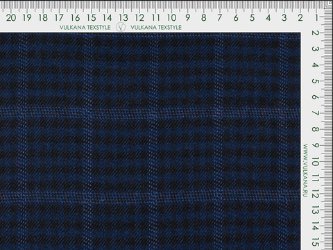 Ткань TWEED LIFE CHK-D88 C001(blue)
