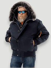 Куртка бомбер зимний Apolloget N-2B Gimalai (т.синий/оранж - blue/orange)
