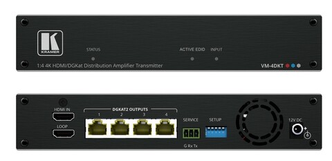 Четырехканальный передатчик Kramer VM-4DKT (partnumber 10-80573090)