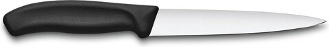 Нож кухонный Victorinox Swiss Classic (6.8713.16B) стальной филейный лезв.160мм прямая заточка черный блистер
