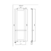 Allen Brau Infinity 00288921 Полотенцесушитель электрический с рейлингом и креплением, цвет: серебро браш