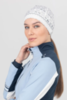 Женская спортивная шапка Moax Tista Pony Tail белый принт - 2
