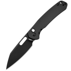 Фото Складной нож CJRB Pyrite, сталь AR-RPM9, Button Lock, рукоять сталь