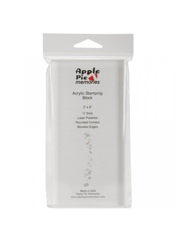 Акриловый блок для штампинга ApplePieMemories, 7,5×15 см
