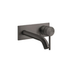 Gessi 316 54188#707 Встраиваемый смеситель для раковины с изливом 146-116мм (внешняя часть), цвет: brushed black metal pvd