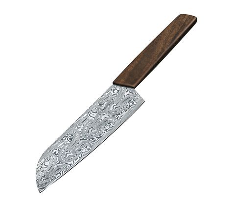 Нож кухонный Victorinox Swiss Modern Santoku Damast LE 2020, 17 sm, Brown  (6.9050.17J20)