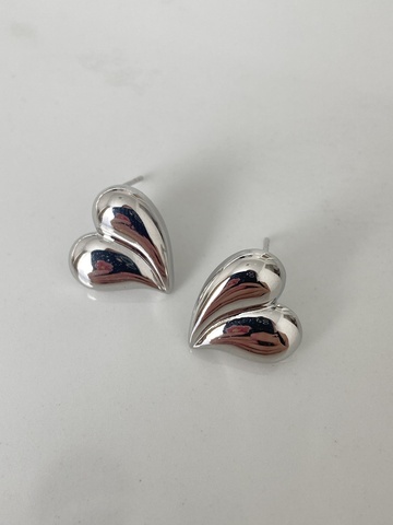 Серьги Ильсина, серебряный цвет