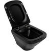 BelBagno BB3201CHR-MB/BB3201SC-MB Унитаз подвесной безободковый, цвет: чёрный