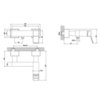 Gessi Rettangolo K 53031#031 Смеситель для душа без душевого комплекта, цвет: хром