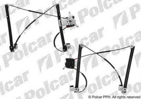 6706PSG1 Стеклоподъемник Seat Arosa и Volkswagen Lupo (2001 - 2005 г.в.) передний левый электрический без мотора Polcar