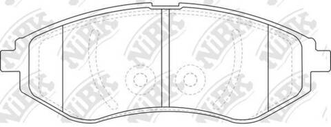 Колодки NiBK PN0370
