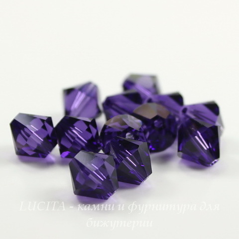 5328 Бусина - биконус Сваровски Purple Velvet 8 мм