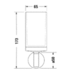 Duravit Starck T 99314600 Стакан настенный цвет, черный матовый