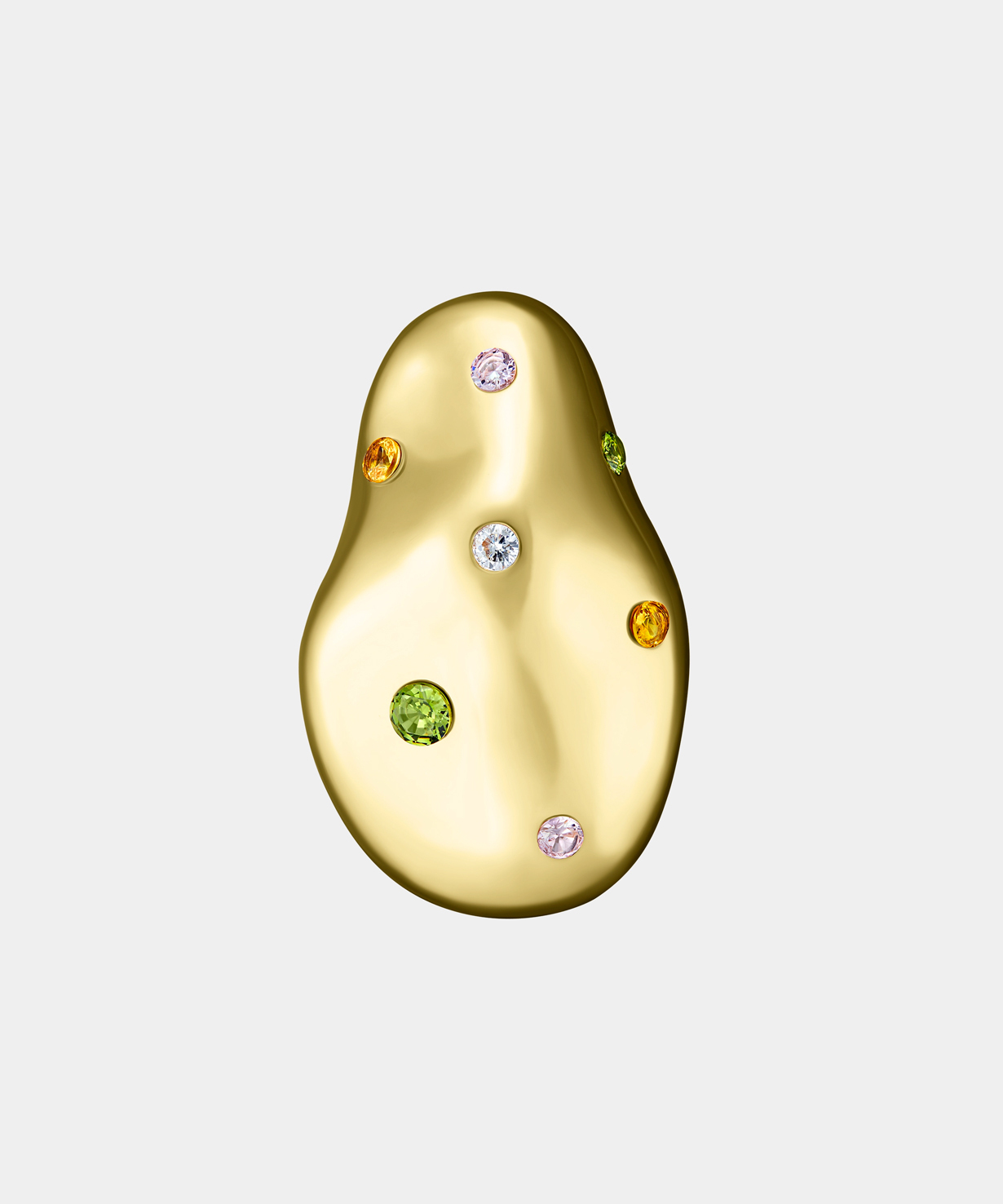 Моносерьга BAROQUE PEARL GOLD
