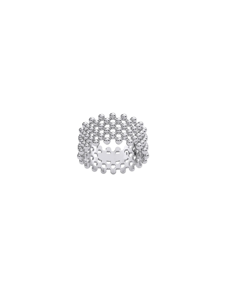 Кольцо  DOTS silver