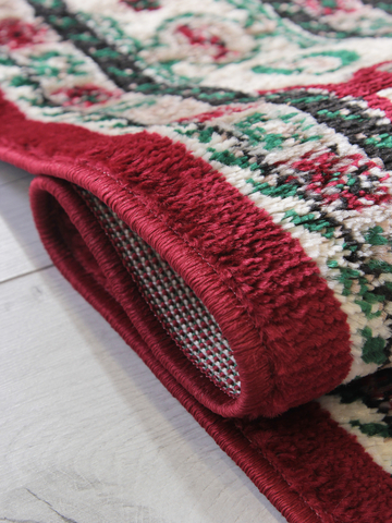 ковёр DARGA 1,5*2,3 м (F667 RED-CREAM) прямой