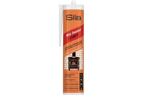 Купить Герметик огнеупорный Sila PRO Max Sealant 1500, 280мл. (уп.12шт) недорого со склада в Хабаровске, Якутске, Владивостоке, Южно-Сахалинске, Благовещенске