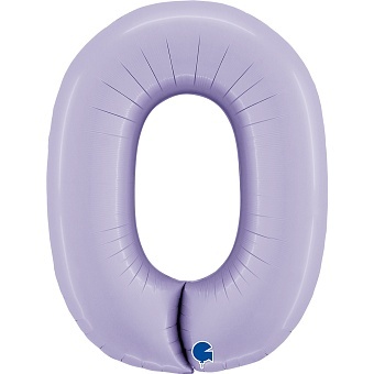 Шар Г 40''/102 см, Цифра Сатин Лиловый (Lilac) 