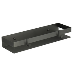 Lemark Shelf Line 9776054 Полка для душа прямая 400 мм из нерж. стали с крючками, графит фото