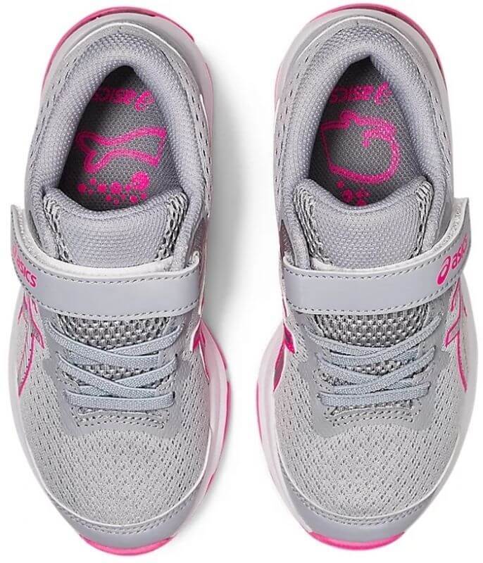 Asics Gt 1000 10 Ps кроссовки для бега детские серые-розовые - 4
