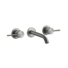 Gessi 316 54192#239 Встраиваемый смеситель для раковины с изливом 146-128мм (внешняя часть), цвет: steel brushed