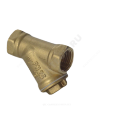 Фильтр сетчатый Y-образный латунь Ду 15 Ру25 Тмакс=150 oC G1/2" ВР 46Б5фт1 под пломбу VALFEX VF.192.L00.012