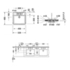 Duravit DuraStyle 2631520030 Раковина подвесная с переливом, 450х335 мм , с 3 отв под смеситель, цвет белый
