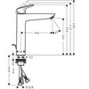 Hansgrohe Logis 71095000 Смеситель для раковин-чаш с донным клапаном