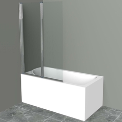 BelBagno Uno UNO-V-2-100/150-C-CR Душевая шторка на ванну, цвет: хром фото
